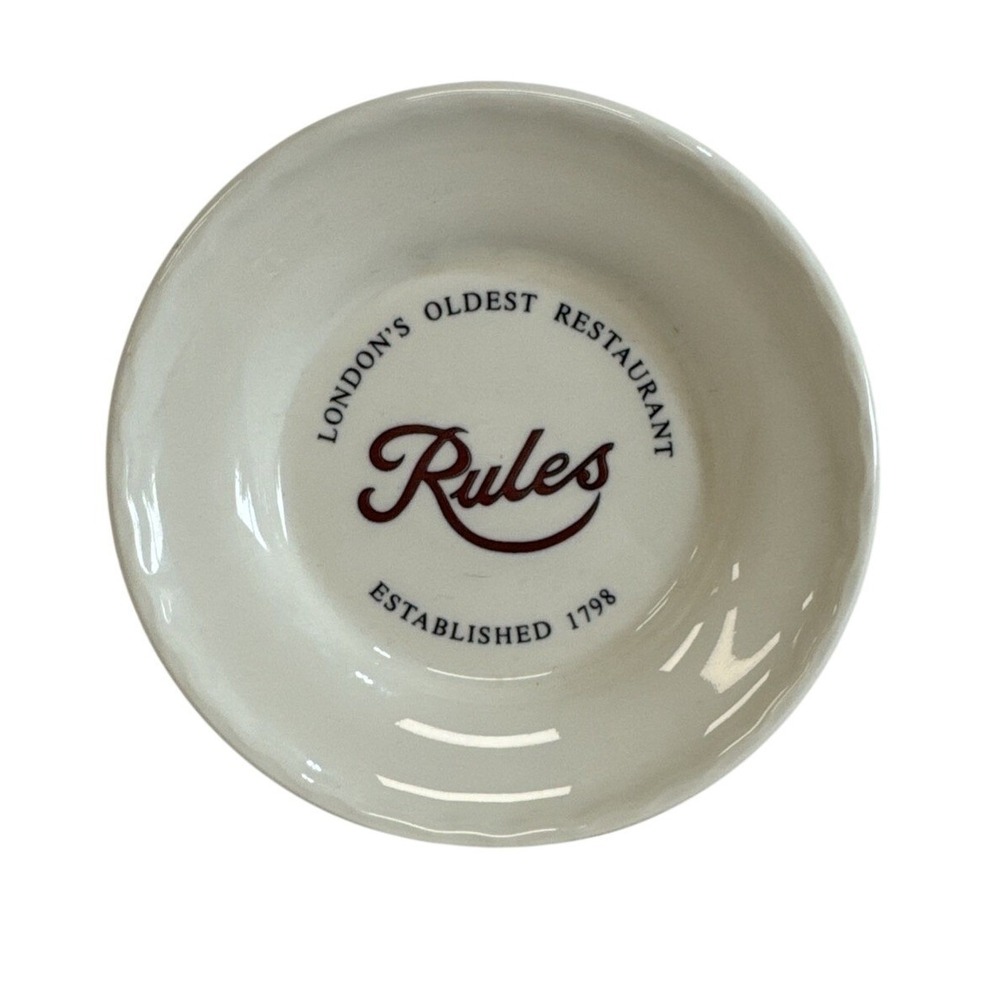 London's Oldest Restaurant RULES Established 1798 Mason's England Advertis Plate